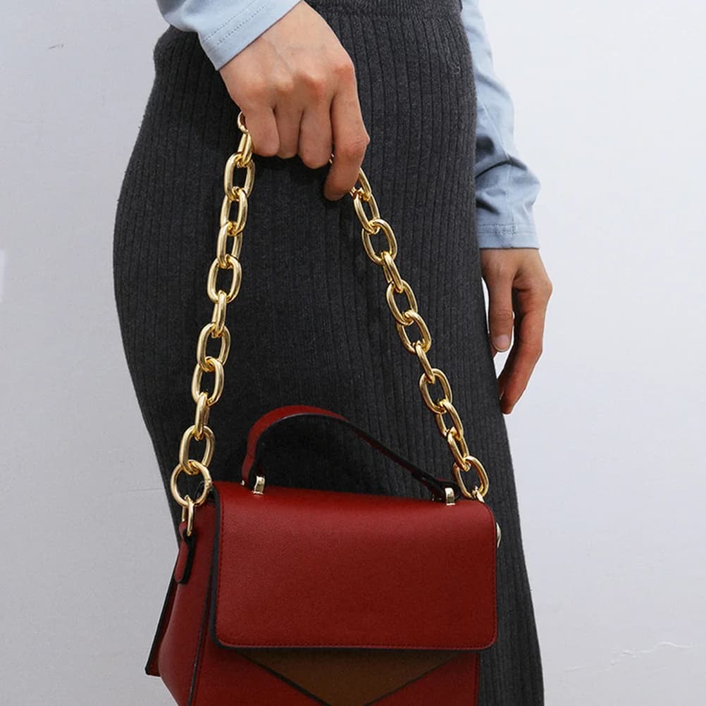 Metal Bag Chain Versatile Replacement for Handbag Decorative Use Stylish Retro Design Purse Accessory Fashionable Portable Chain
