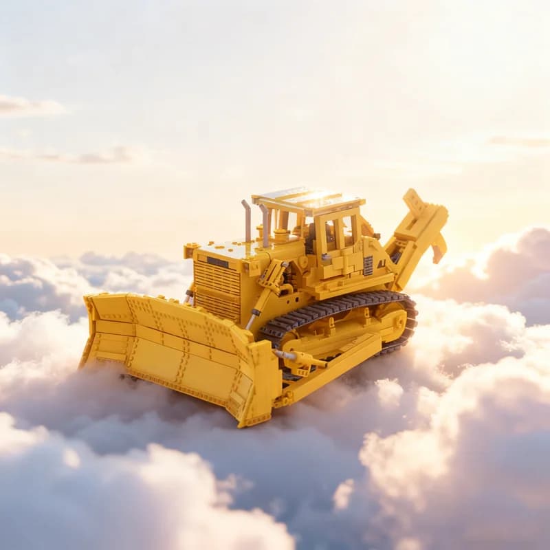 3379pcs MOC ALLIS CHALMERS HD RC Bulldozer Technical Model Building Blocks Architecture Festival Gifts Idea Education Toy