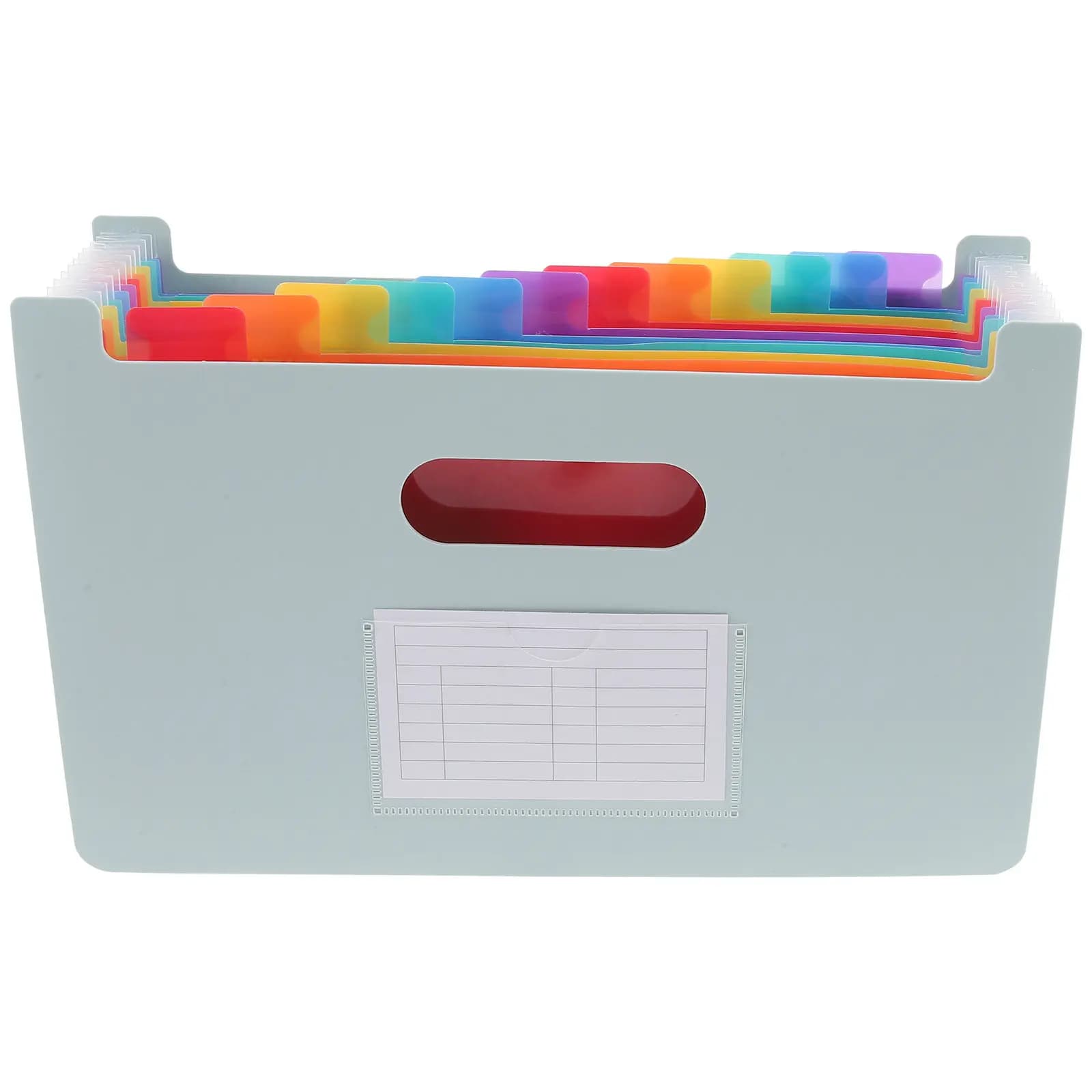 A5 Receipt Organizer Large Capacity Multi-Layer Accordion File Folder Portable Lightweight Office Document Storage Holder