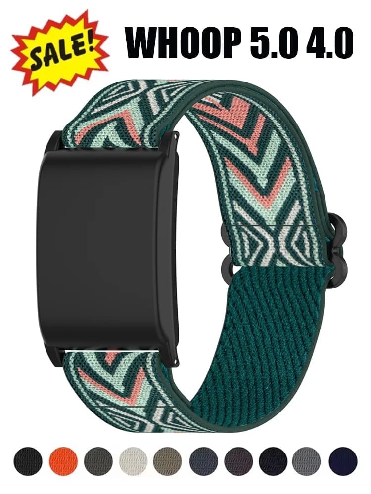 Sport Straps for WHOOP Band 5.0 4.0 3.0 accessories Adjustable Scrunchie Nylon bracelet correas replacement belt watch Whoop 5.0