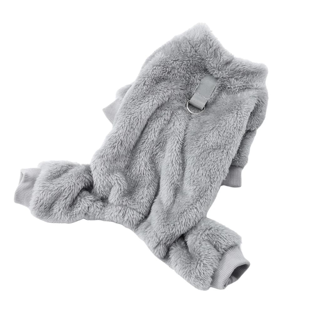 Soft Fleece Dog Pajamas Clothes Autumn Winter Pet Jumpsuit for Small Medium Dogs Puppy Sweater Warm Chihuahua Pug Onesie Outfits