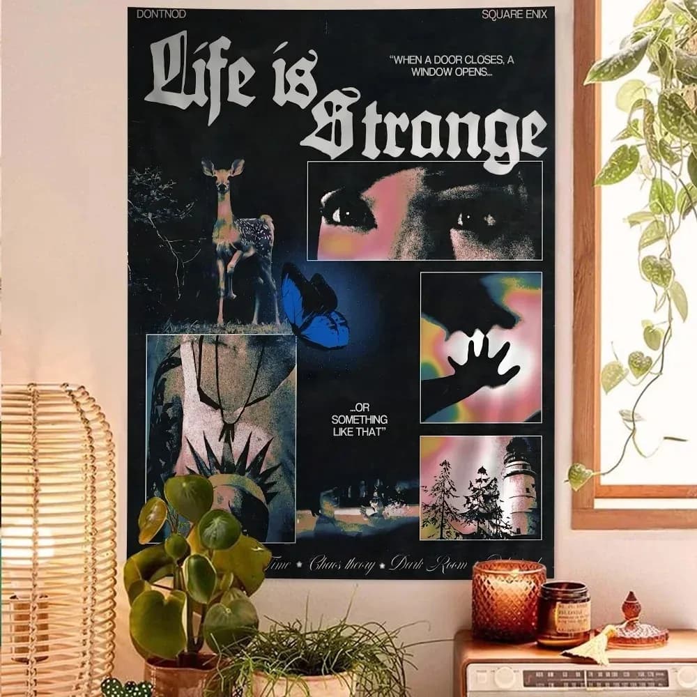 Life is Strange Arazzo stampato appeso a parete carta dei tarocchi gonna da parete hippie decorazione della casa del dormitorio