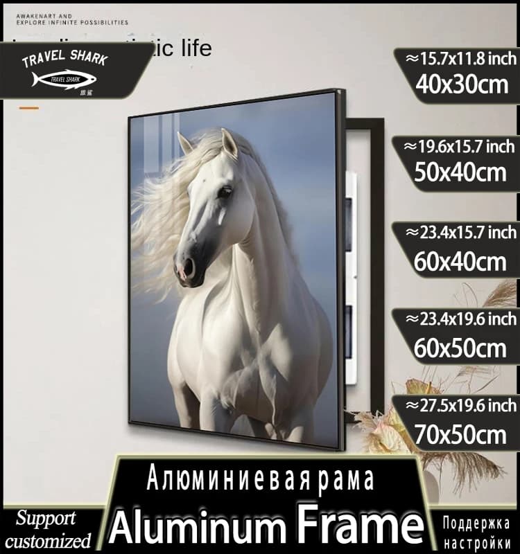 vendita all'ingrosso Pittura decorativa di scatola contatori elettrici Poster da parete Immagine artistica murale con cornice Soggiorno con grande punzonatura gratuita