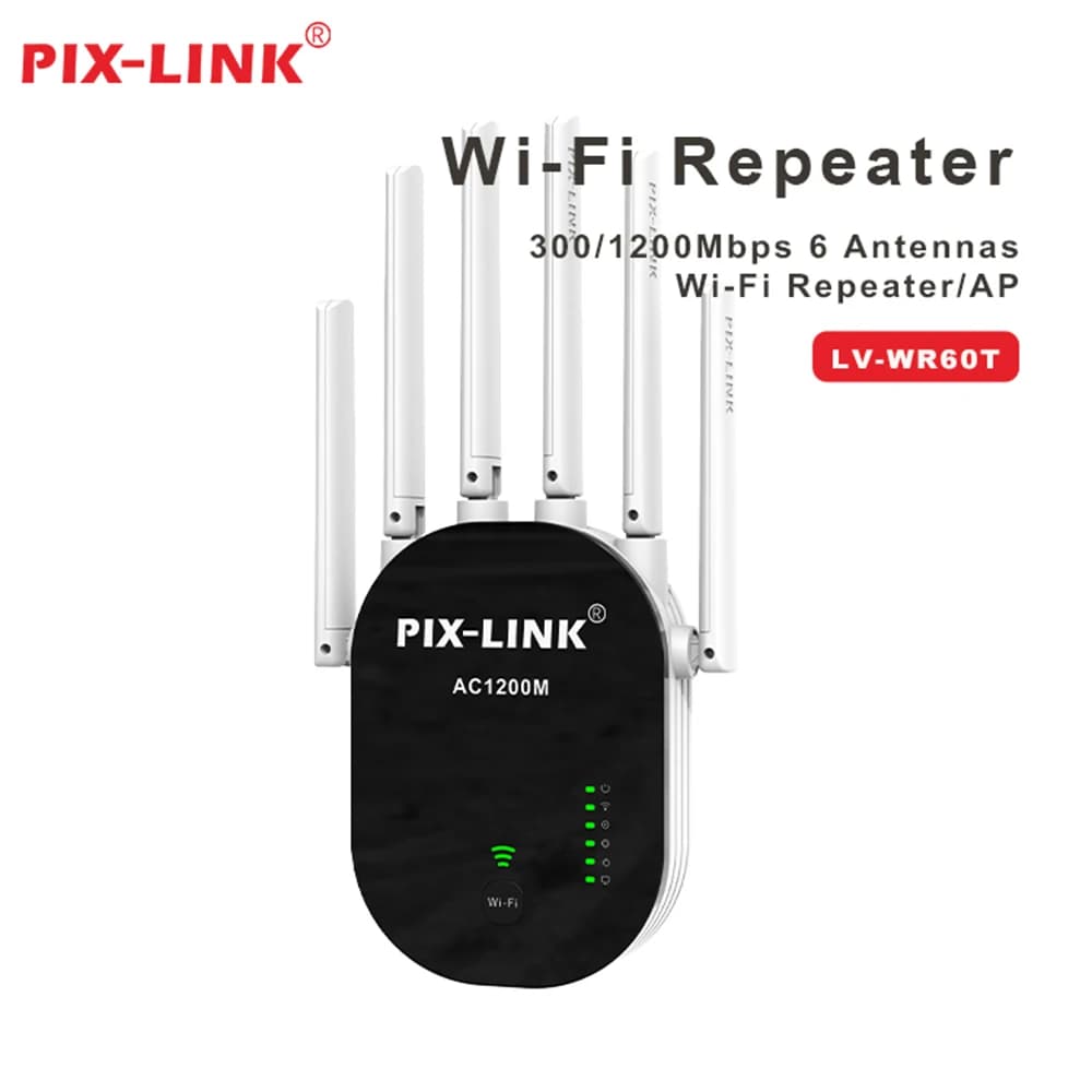 PIX-LINK WR60T 1200Mbps Ripetitore WiFi Wireless WIFI Range Extender Ripetitore di segnale WiFi Rete 2.4G 802.11 Router amplificatore WiFi