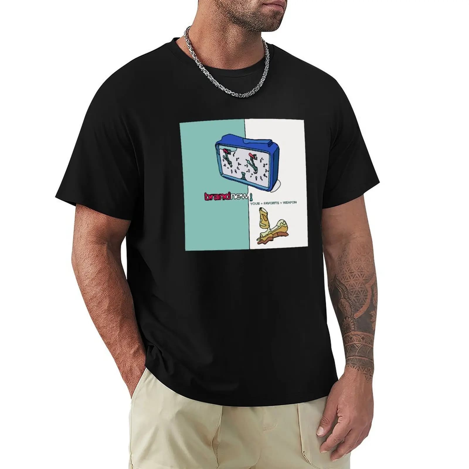 T-shirt Nuova di Zecca in Cotone Morbido Stampato