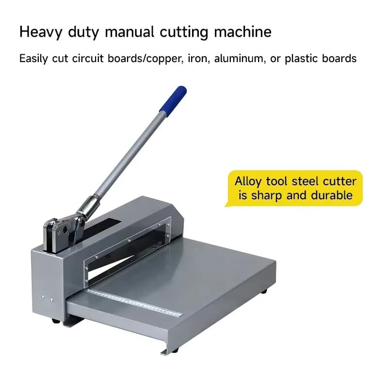 Taglierina manuale per sublimazione di lamiere per impieghi gravosi Piastra di rame spessa per carta per circuiti in alluminio - Macchina da taglio di precisione
