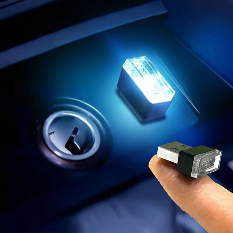 Luci decorative per Auto a LED Mini USB Auto Interior Atmosphere Light lampada al Neon colorata illuminazione di emergenza accessori per Auto interni
