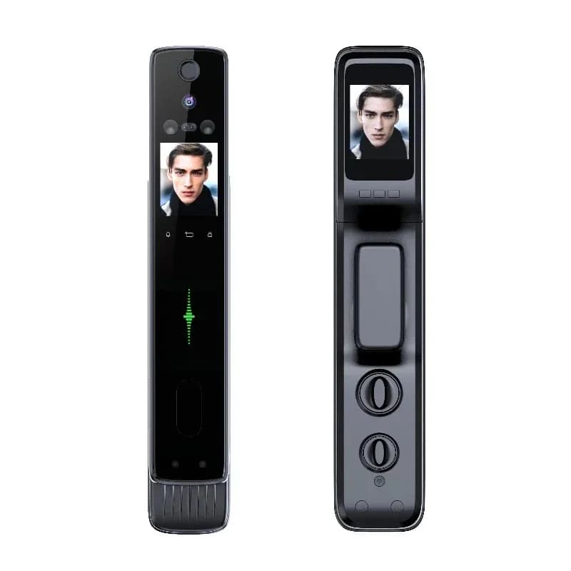App Usmart Go personalizzata Smart 3D Face Serratura biometrica per fotocamera con impronte digitali Serratura automatica con telecomando WIFI con camma