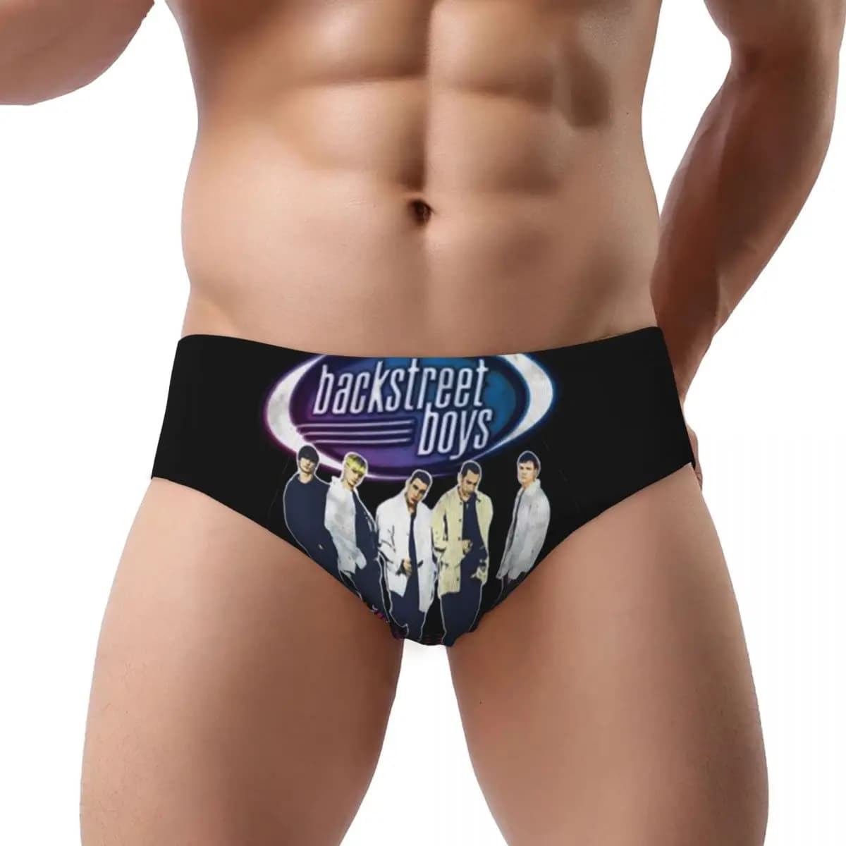 Intimo elasticizzato comfort da donna con mutandine brevi per ragazzi di musica pop Backstreets personalizzati
