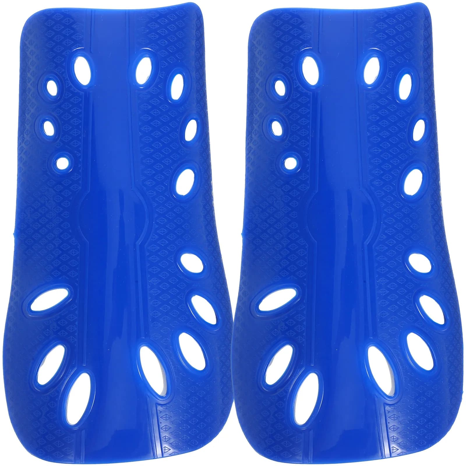 1 paio di parastinchi da calcio leggeri e traspiranti, protezioni per polpacci blu, protezioni per gambe imbottite, adatte per uomini e donne