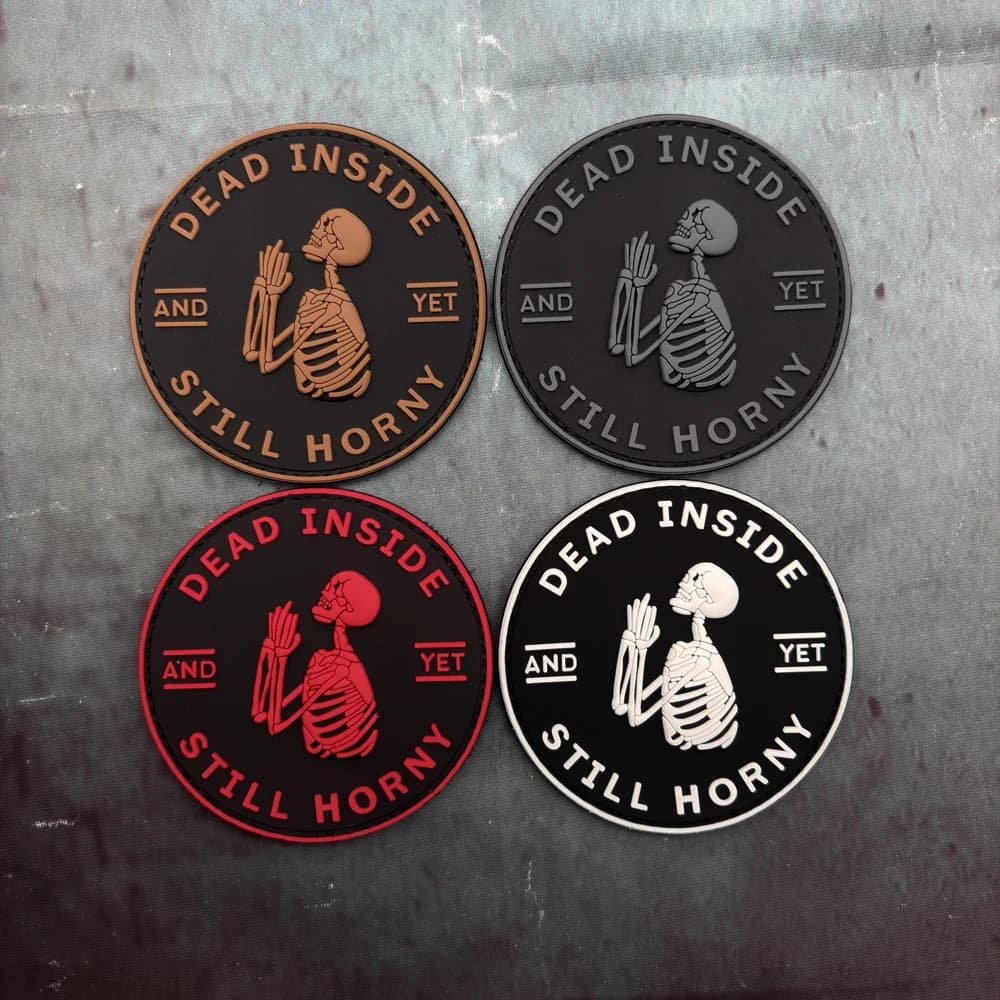 Patch in PVC a tema teschio per gilet tattici/trasportini, effetto luminoso, chiusura a strappo, patch morale, patch per zaino, patch per abbigliamento, gomma morbida