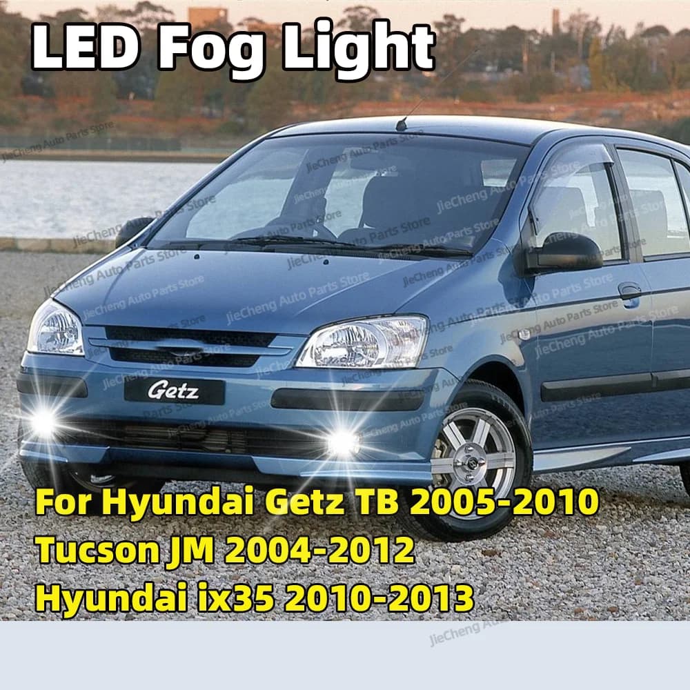 2PCS 6000K LED Auto Lampadina Anteriore Lampada Della Nebbia Per Hyundai Getz TB 2005-2010 Tucson JM 2004-2012 Hyundai ix35 2010 2011-2013