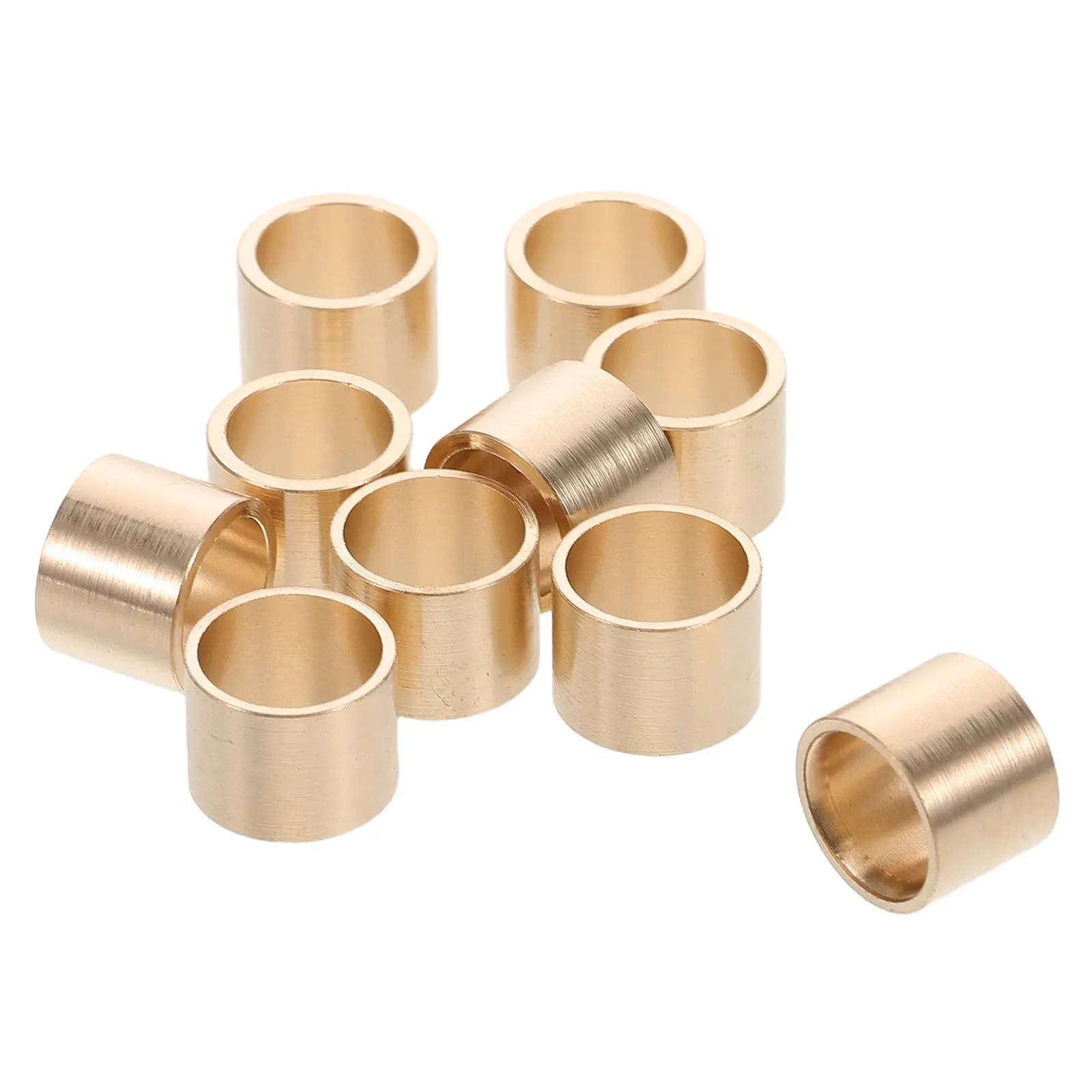 10 Pezzi Ferrule in Rame per Stecche da Biliardo 10mm, Parti di Ricambio Versatili per Riparazione Stecche, Durata Migliorata, Fissaggio Stabile della Punta, Biliardo e Snooker