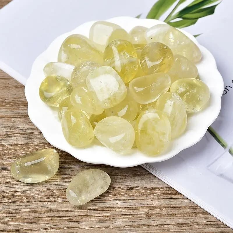 Natural Citrine Tumbled Stones Large Aromatherapy Diffuser Raw Polished Crystal Crafts Fish Tank Landscaping Home Decor Ornament