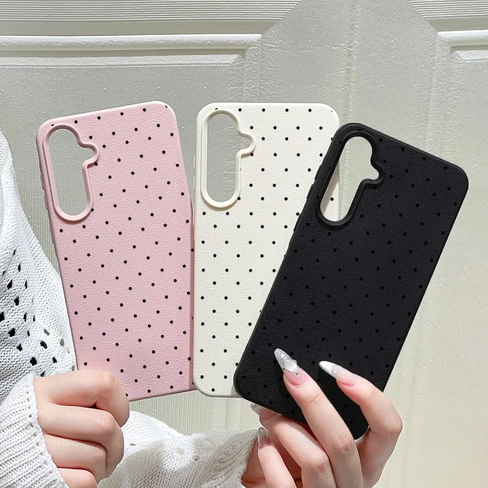 Silicone Cover with Pois Stile Ins for Samsung A56 5G A16 A17 A55 A36 A53 A35 A06 A07 A26 A05S S25 Ultra S24 FE S23