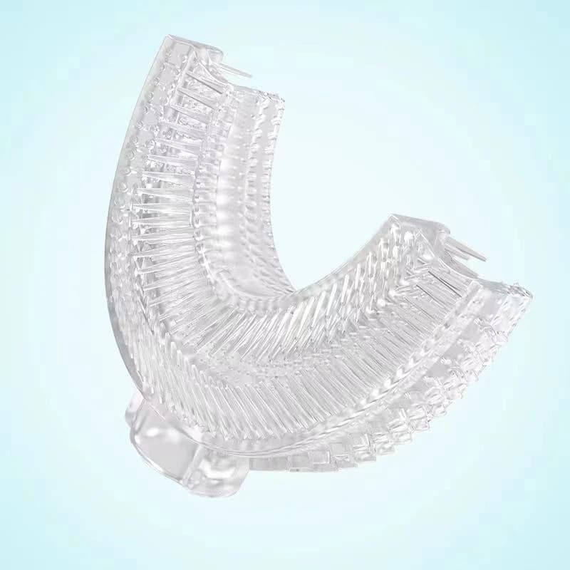 Spare heads for electric toothbrush for U-shaped sonic electric toothbrush 360 degree silicone toothbrush Children Adults