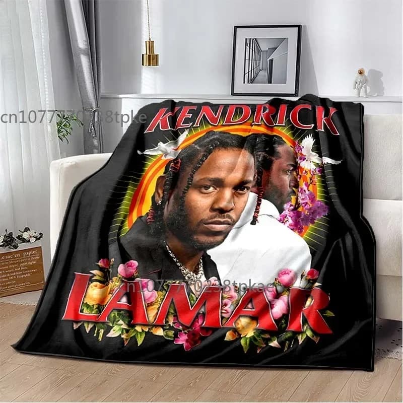 RAP Kendrick-Lamar Poster Printed Blanket, Fashion Throw Blankets,for Sofa Bed Office Car, Brithday Gift,Decke