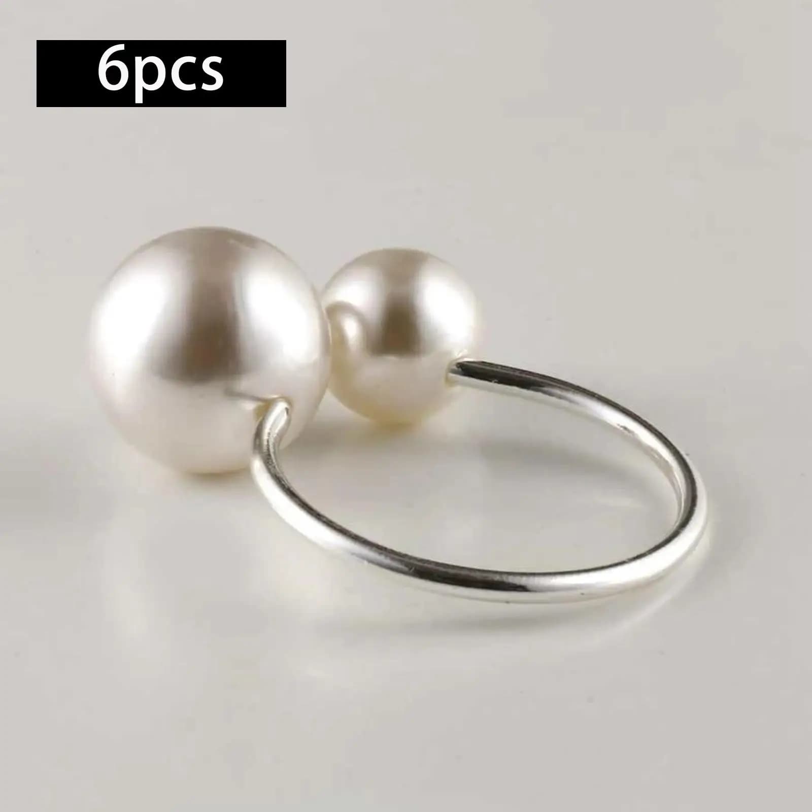 6Pcs Napkin Holder Rings Ornament Napkin Buckles for Home Holiday Banquet