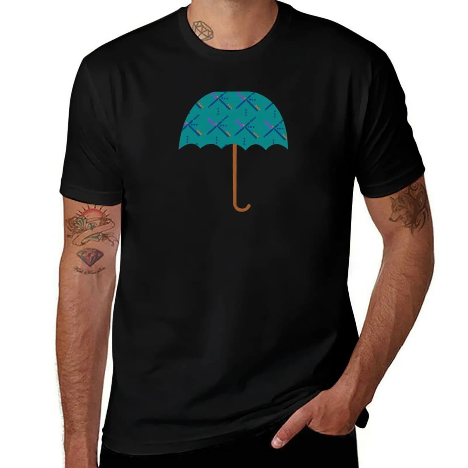 T-shirt Carpet Umbrella PDX Airport Portland T-shirt sportiva traspirante da uomo