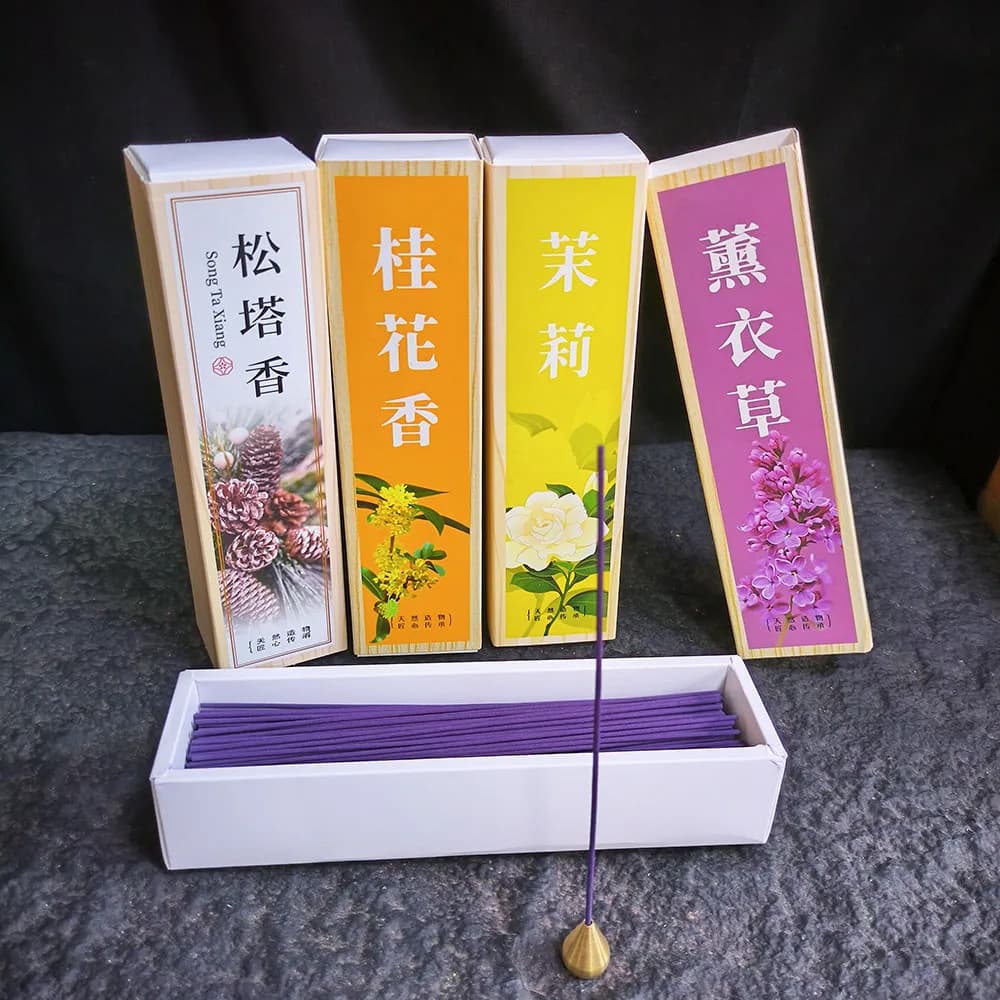 400 pezzi di nuovi bastoncini di incenso naturali al sandalo, profumati alla lavanda, gelsomino e cedro, per la casa, 21 cm, circa 200 g.