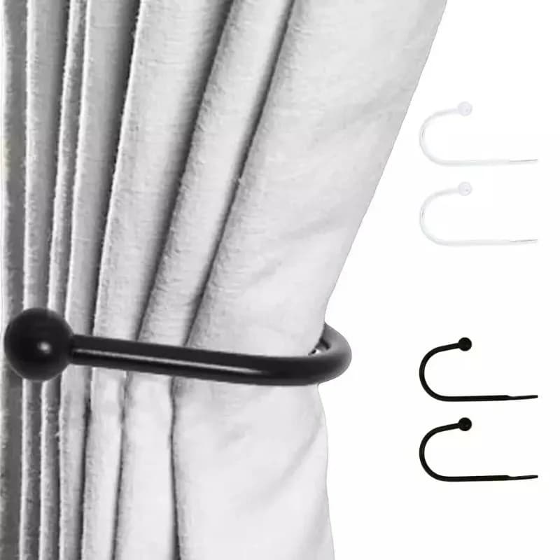2PCS Retro Ferro Semplice Punta Rotonda a forma di U Gancio da parete Accessori per tende Camera da letto Cucina Bagno Gancio con vite 2023 Nuovo