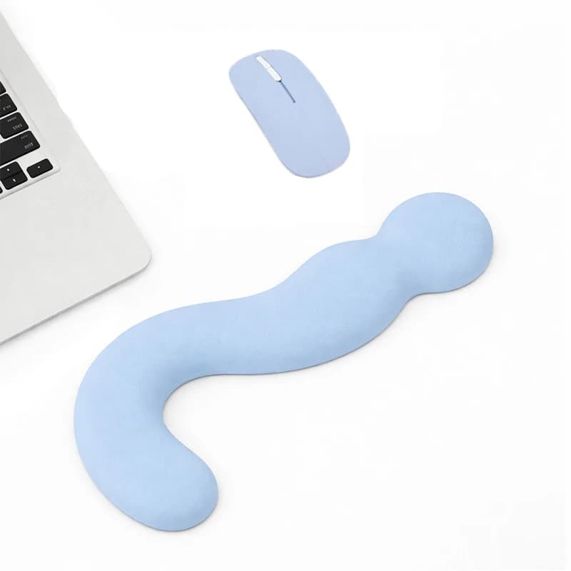 Tappetino per mouse in silicone con poggiapolsi, base antiscivolo, tappetino ergonomico per scrivere, per ufficio, gaming, PC, laptop, per Overwatch 2