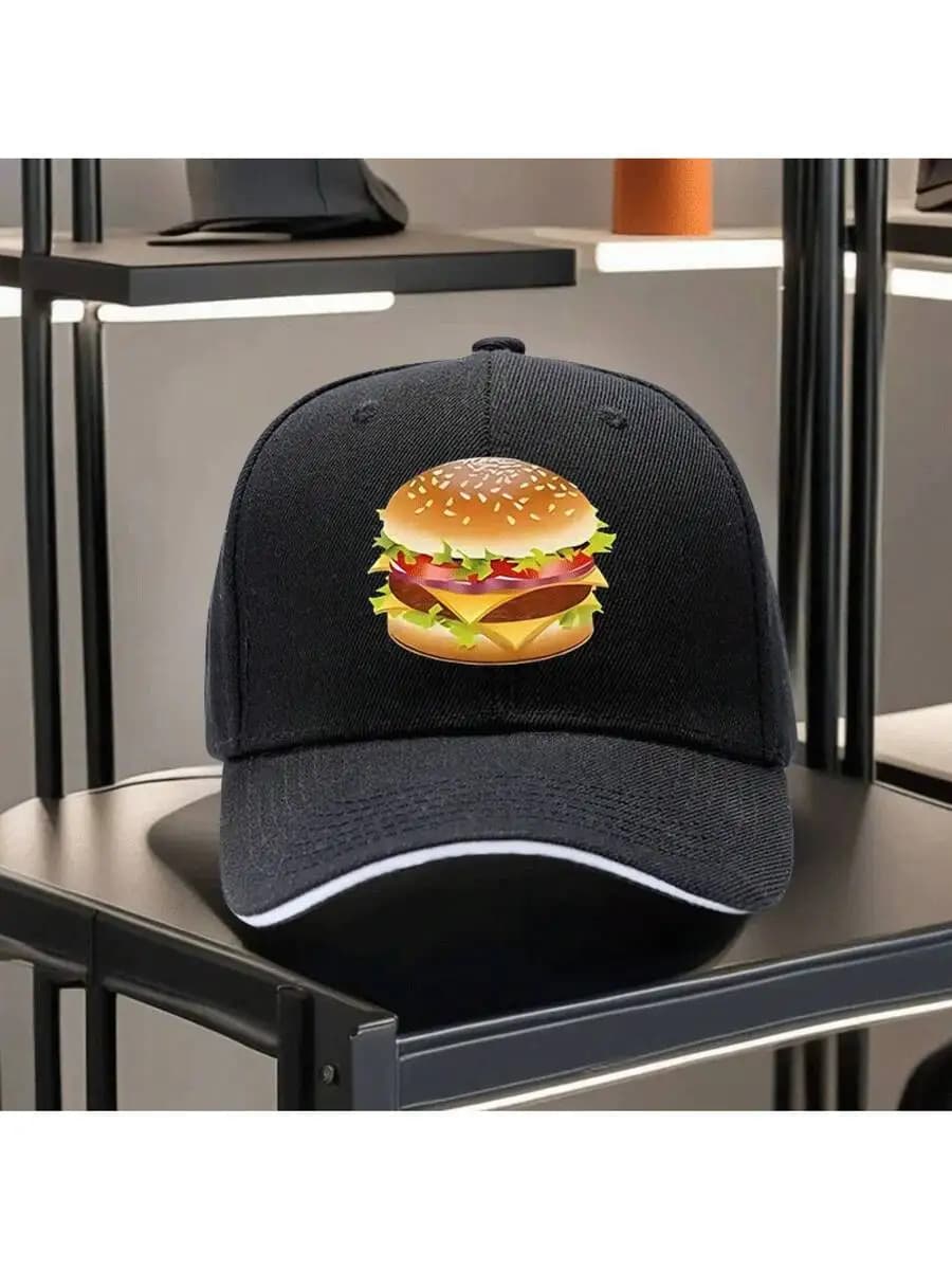 All-Season Adjustable Printed Sandwich Baseball Cap, Featuring A Stylish Printed Design. Comfortable And Breathable, Suitable