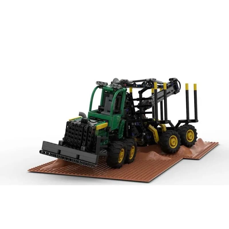 MOC-167194 Classico Legno Cargo Trasporto Camion Giocattolo Modello 1201 Parti MOC Creativo Ragazzi Per Bambini Compleanno Building Blocks Giocattolo Regalo
