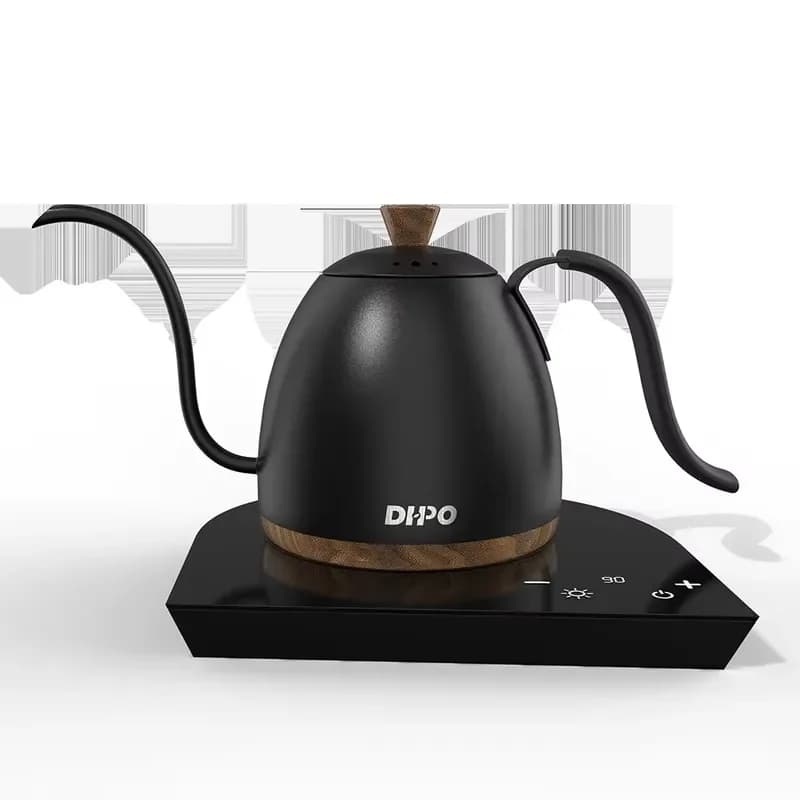 for DHPO High Quality Sustainable Stainless Steel Temperature Control Electric Gooseneck Water Kettle 800ml Capacity 6 Hour