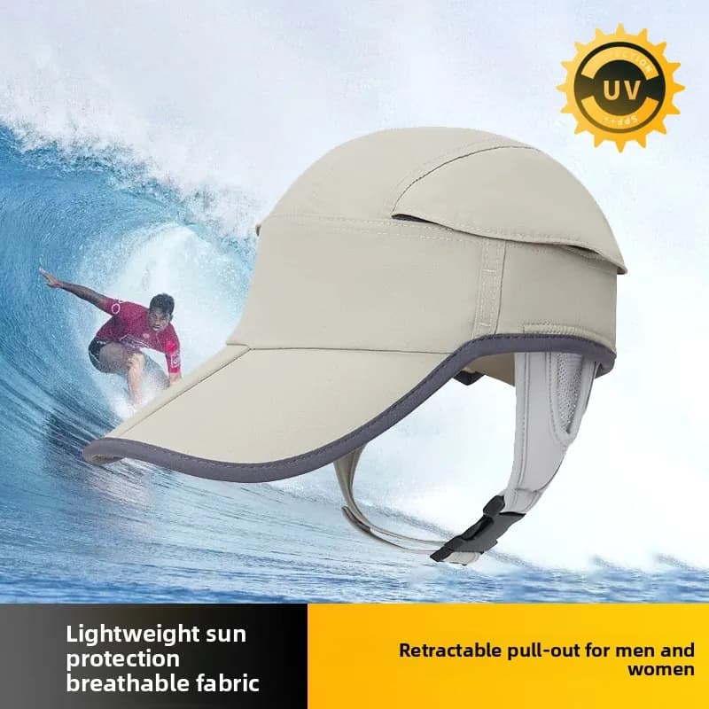 Summer Water Resistant Baseball Cap UV Protection Breathable Sun Hat Men Women Beach Surfing Outdoor Headwear