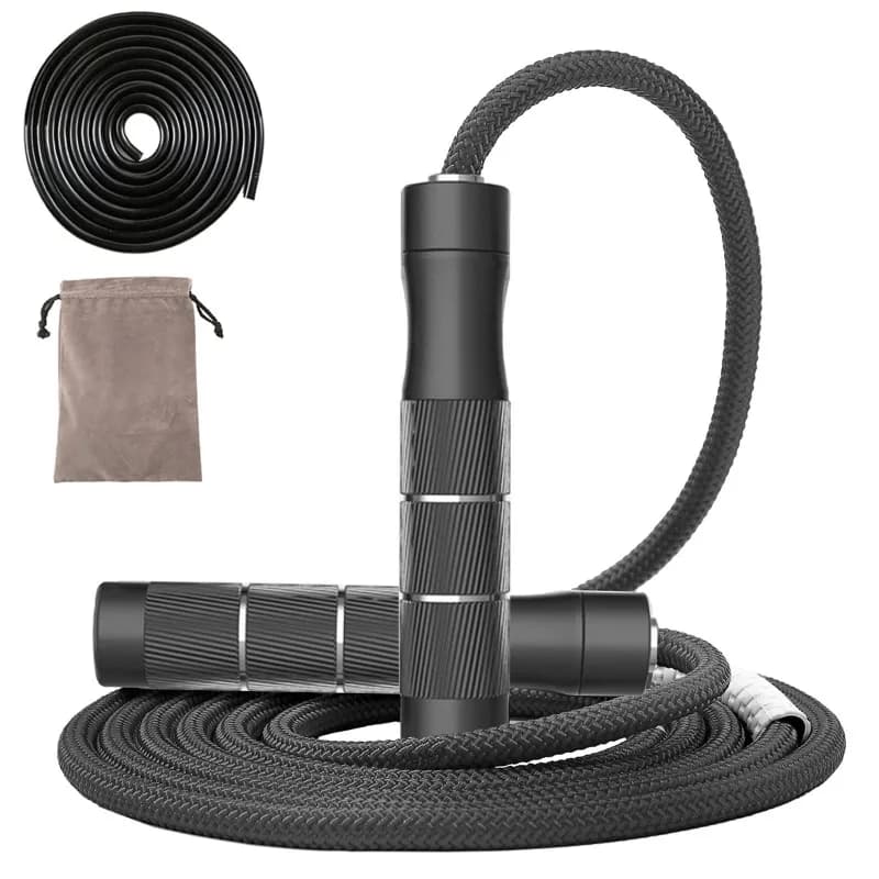 Load Jump Rope 9mm Heavy Rope Metal Anti Slip and Thick Rope Essential for Fitness Portable Fitness Equipment Body Building