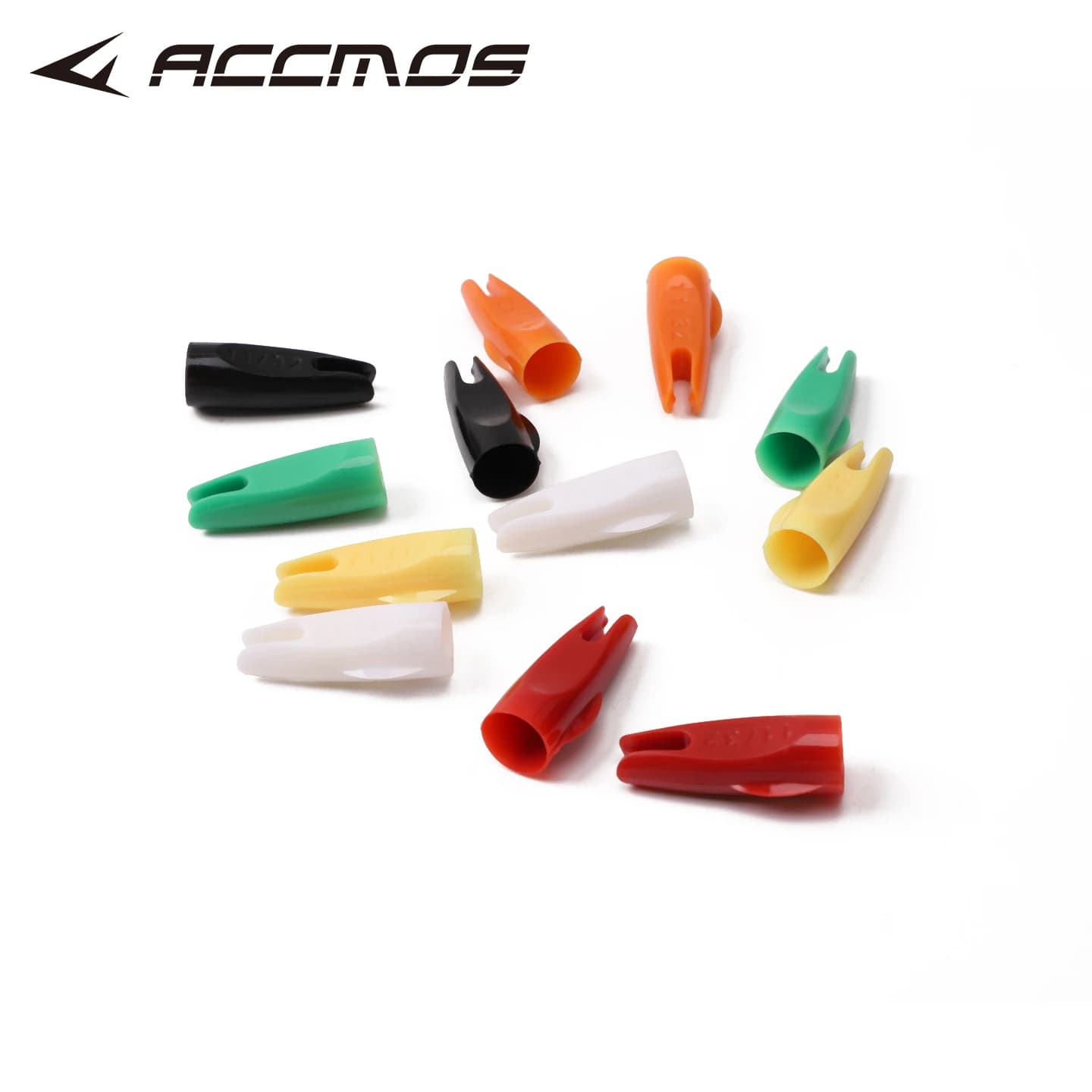 30/50/100pcs Archery Arrow nock 11/32 Conical Shape Coat nock Outer Knock for OD 8mm Wooden Wood Arrow shaft Tail