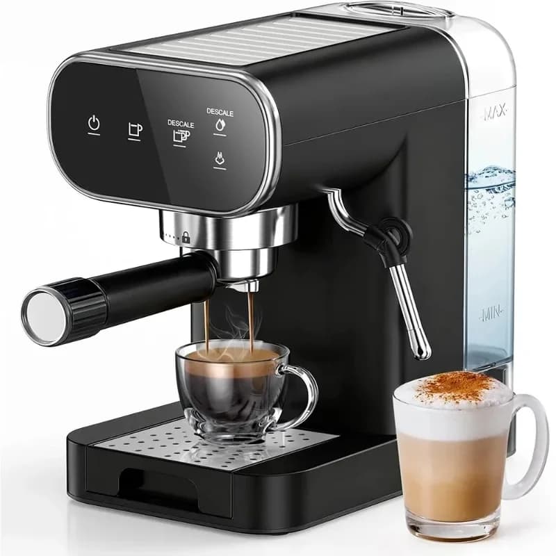 Home Hotel Automatic Bean Cup Coffee Machine Multifunctional Cappuccino Coffee Machine Double Boiler Electric