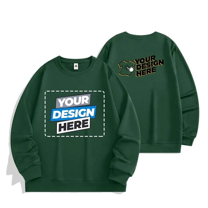 European Size Sweatshirts (XXXS-2XL) Free Logo Printing (1-Piece Minimum) 100% Polyester Thin Sweatshirts Lightweight SS-BMY351