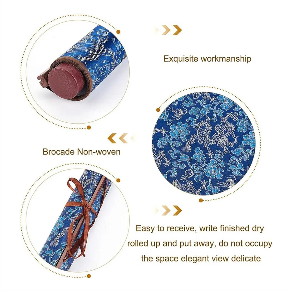GIGI Inkless Chinese Calligraphy Set Reusable Water Writing Magic Cloth Scroll Traditional Chinese Calligraphy Writing Pens
