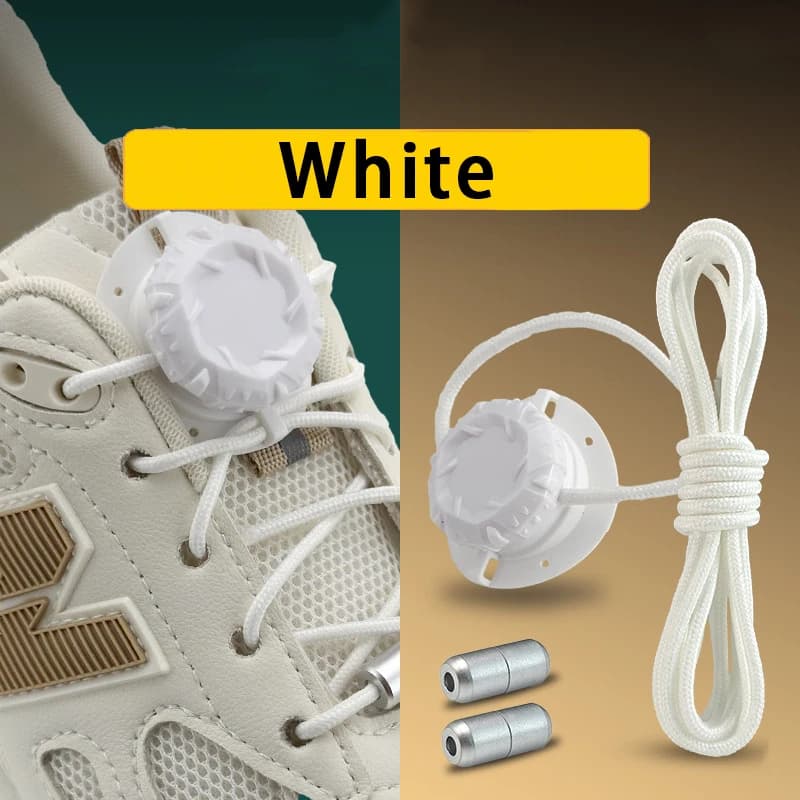 Automatic Shoe laces No Tie Shoelaces Swivel Buckle Laces Sneakers thick rope shoelace Children Adult Quick Shoe laces unisex