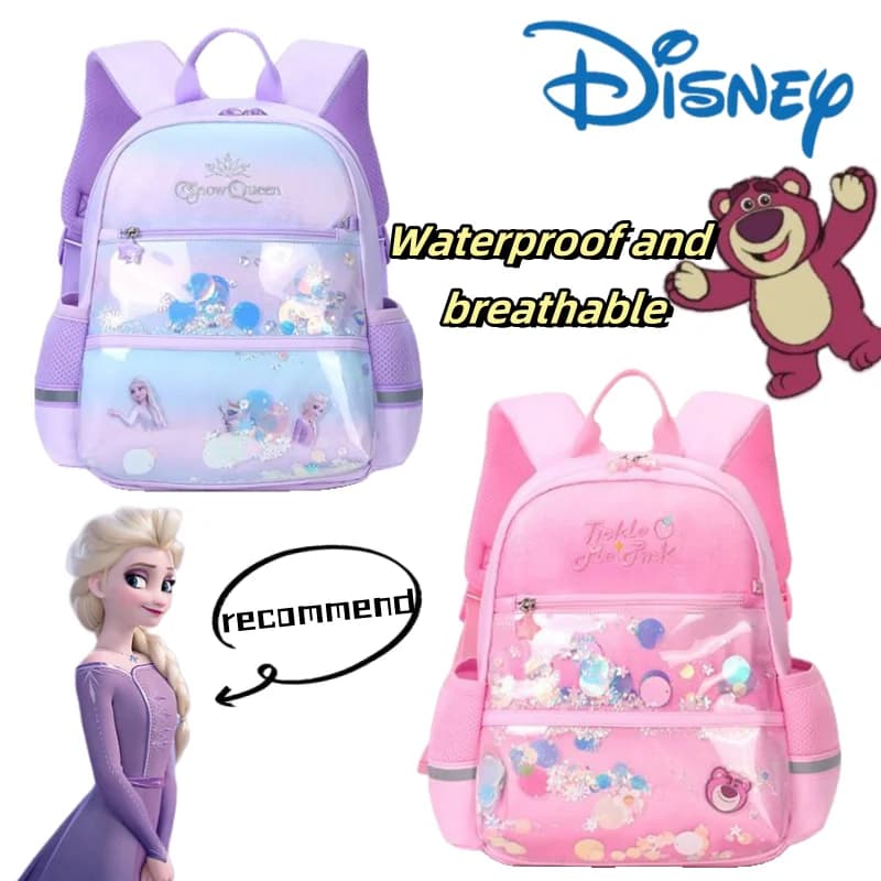 Elsa Anna Lotso Borsa per computer zaino impermeabile leggero e traspirante per studente della scuola elementare per ragazza kawaii dolce e carina