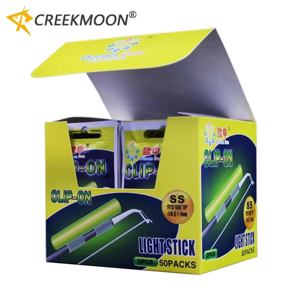 20Pcs 10Bags Clip-on Fishing Rod Tip Luminous Stick Light Float Tackle Induction Fish Bite Alarm for Night Fishing Rod Equipment