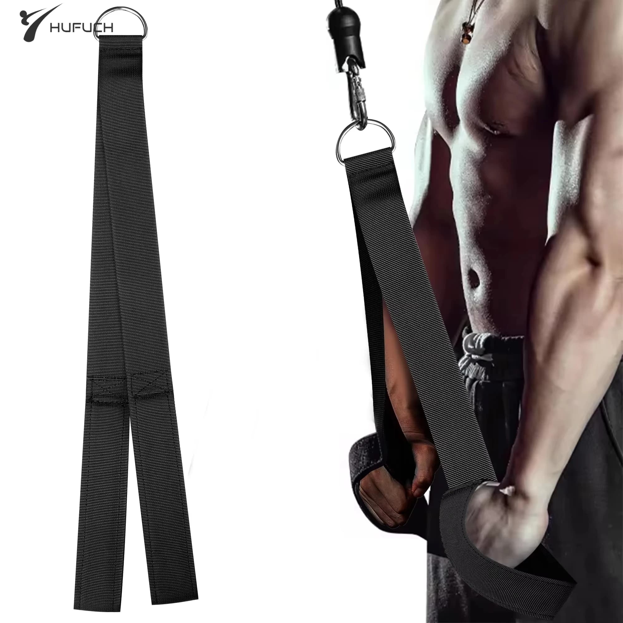 Fitness Tricipiti Corda Pull Up Paddings Training Tricipitious Corda Cavo Bicipiti Puleggia Crunche Activate More Fiber Muscular Belts for Bicipiti