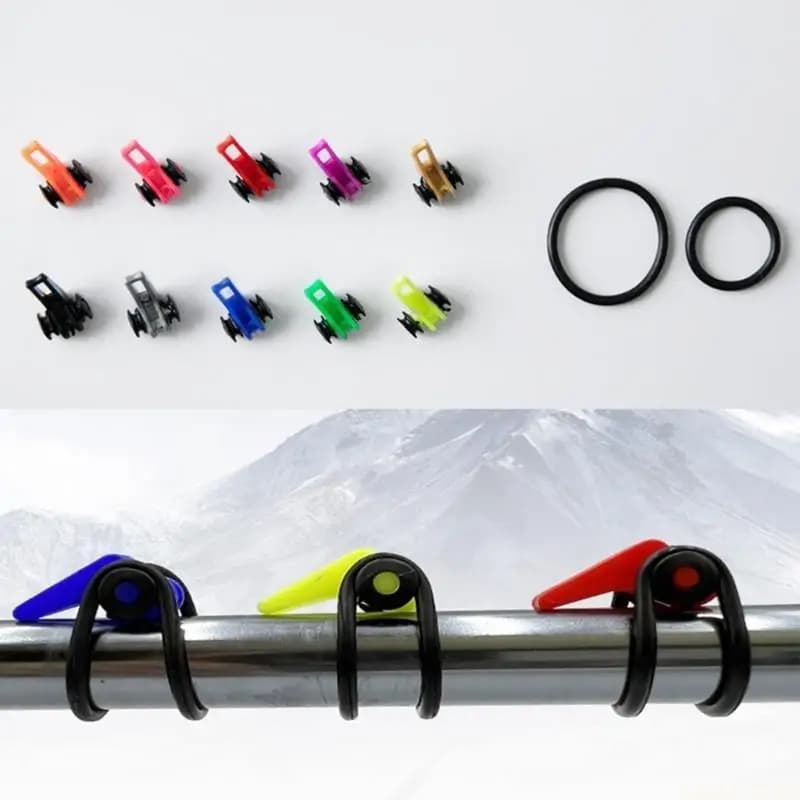 U2JB 10 Pz/set Esche Esche Gancio per Supporto Sicurezza Attrezzatura da Pesca Accessori Canna da Pesca in Plastica Gancio