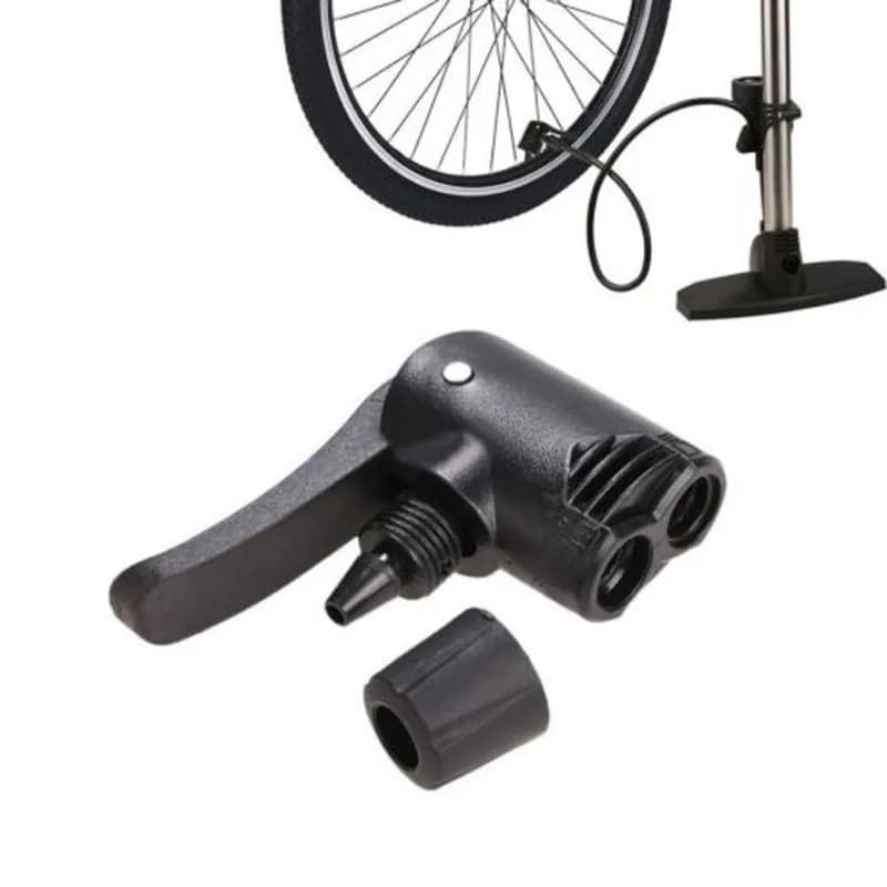 2 pezzi accessorio per ciclismo bicicletta ciclo pneumatico sostituzione valvola adattatore pompa aria a doppia testa utile pompa componente bicicletta