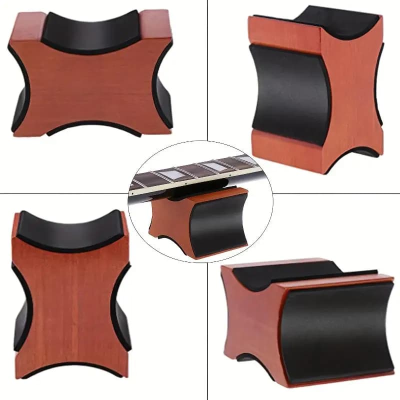 Cuscino di supporto per il collo della chitarra professionale per strumento per banco da lavoro in legno 1PC | Altezza a 2 livelli per riparazione di liutaio/violino/ukulele |