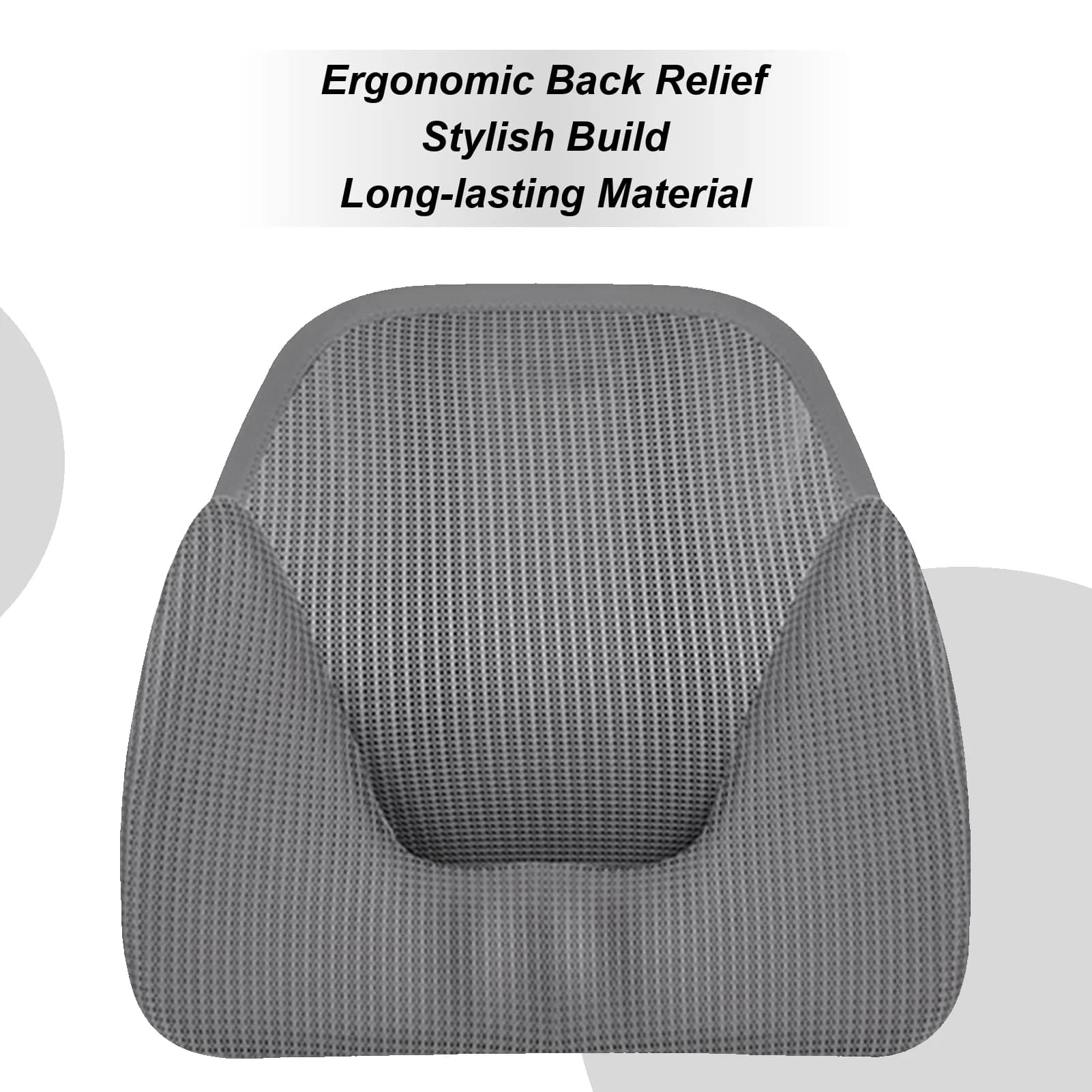 Cuscino di supporto lombare per auto Cuscino per sedile ergonomico Cuscino per schienale per il resto del corpo Seduta lunga Guida Viaggio Auto Aereo Ufficio
