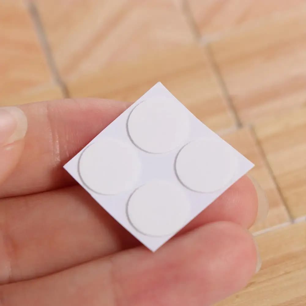 Set di 9 Pezzi per Gioco di Ruolo 1:6/1:12, Accessori per Casa delle Bambole, Pavimento in Legno, Blocchi di Legno Educativi