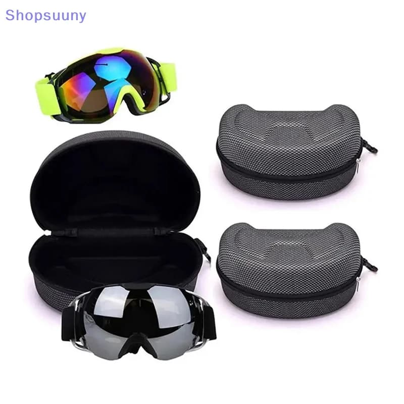 [SU]Ski Snowboard Goggles Box Hard EVA Portable Protection Carrying Case Water Resistant Shockproof Shell Ski Accessories[SU]