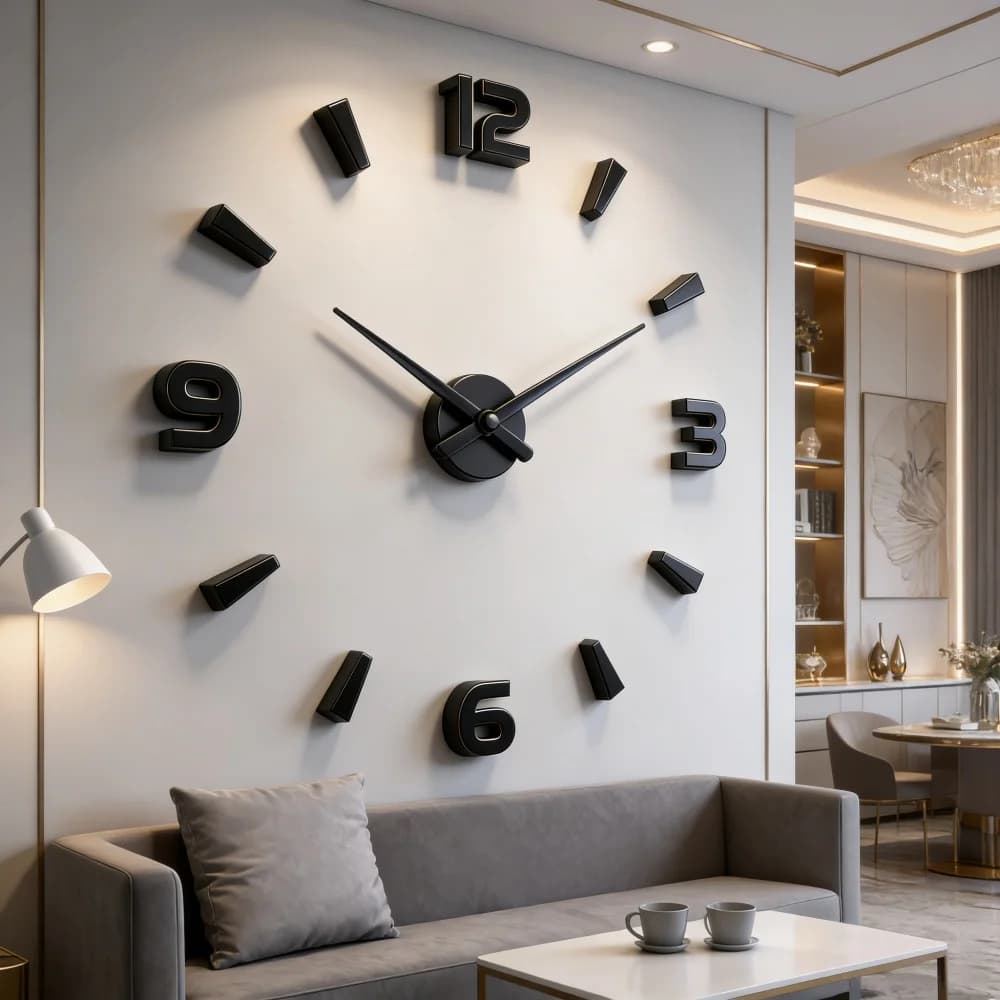 NUOVO design moderno grande orologio da parete 3D orologi al quarzo fai da te orologi di moda adesivi specchio acrilico soggiorno decorazioni per la casa Horloge