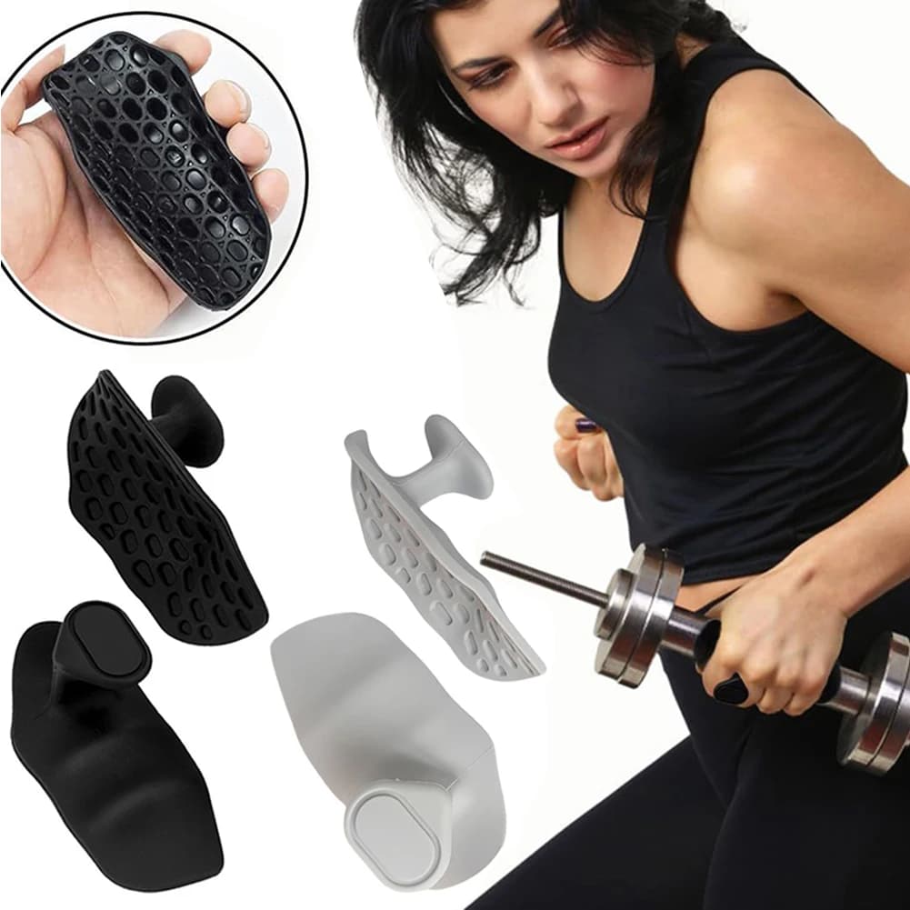Anti-Slip Workout Grips Ergonomic Silicone Hand Protector Gloves Gym Weightlifting Grip for Men Women Training Exercise