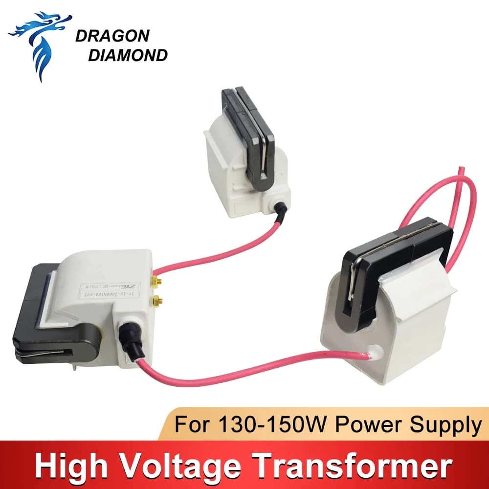 Trasformatore Flyback ad alta tensione DRAGON DIAMOND 150W per macchina da taglio per incisione di alimentazione Laser CO2 da 150W