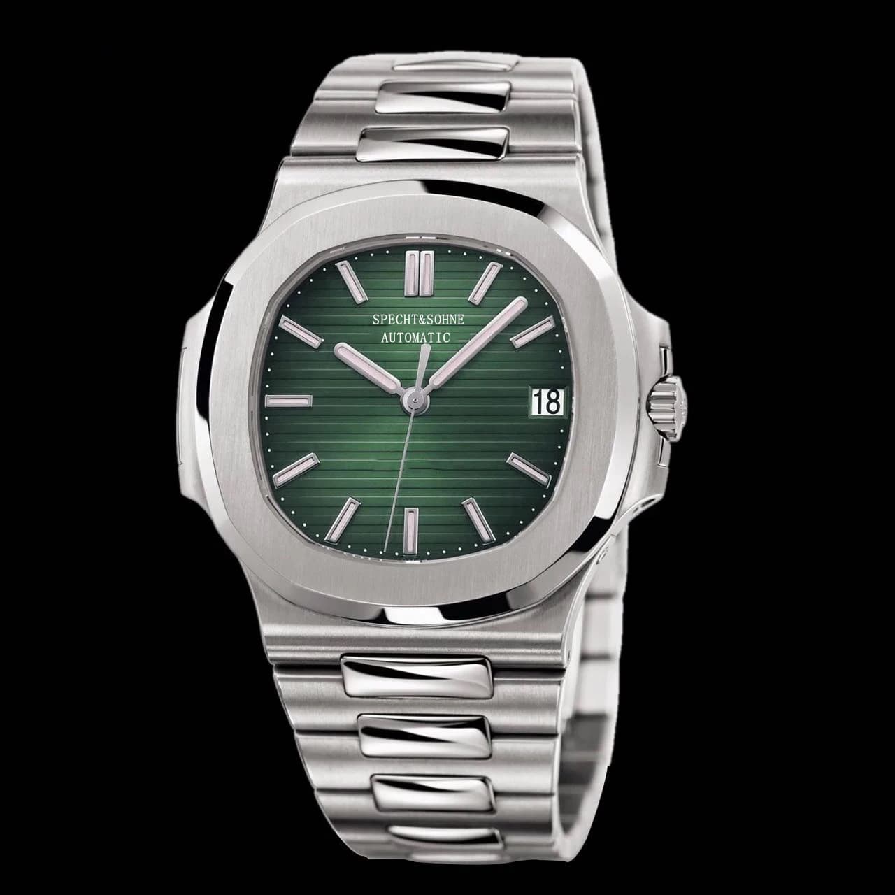 SPECHT & SOHNE 2025 New Mechanical Watch for Men Green Dial Sapphire 42 MILLIMETRI Japan Miyota 8215 Automatic Movement 5711 Classic watch