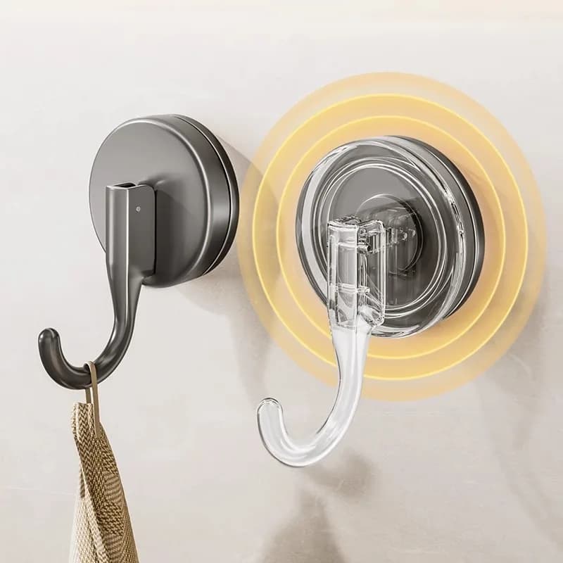 Ganci a ventosa resistenti, senza fori, rimovibili, per appendere oggetti pesanti, per cucina, bagno, camera da letto, porta, organizer per la casa